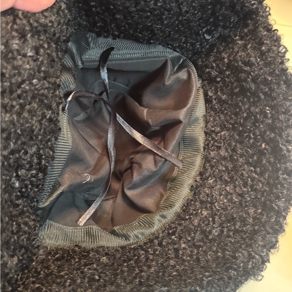Black Textured Fuzzy Soft Retro OS Women’s Funky Black Bucket Hat Streetwear - Picture 3 of 5